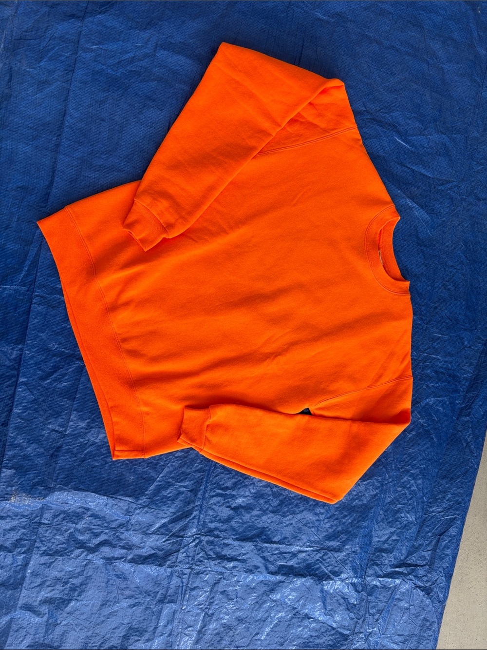 Hanes Orange EcoSmart Crewneck T-Shirt